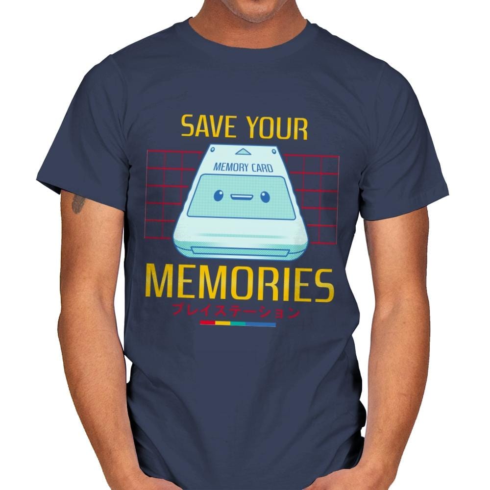Memorycard - Mens T-Shirts RIPT Apparel Small / Navy