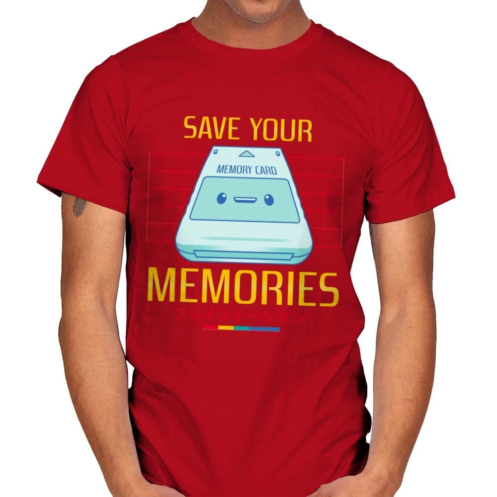 Memorycard - Mens T-Shirts RIPT Apparel Small / Red
