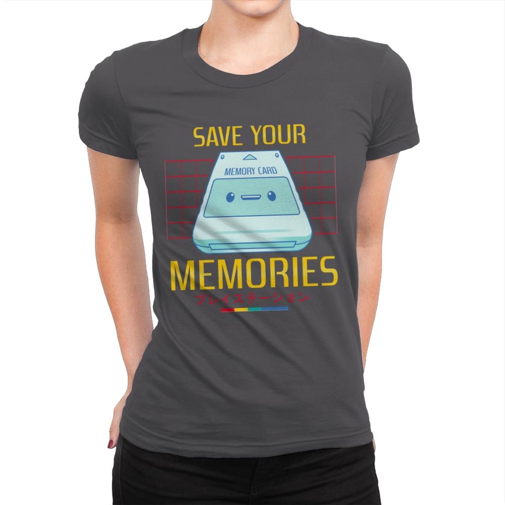 Memorycard - Womens Premium T-Shirts RIPT Apparel Small / Heavy Metal