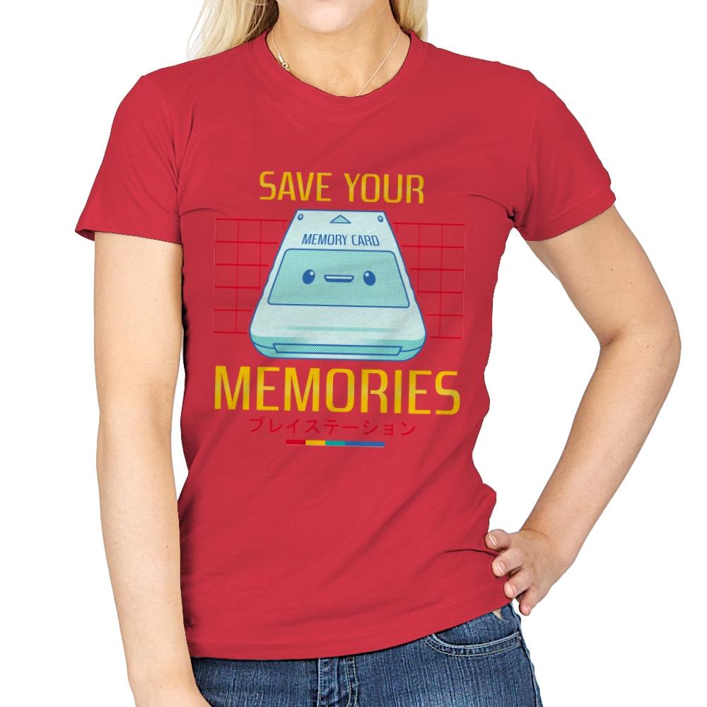 Memorycard - Womens T-Shirts RIPT Apparel Small / Red