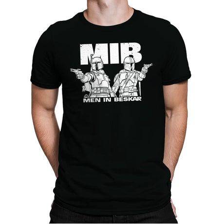 Men in Beskar - Mens Premium T-Shirts RIPT Apparel Small / Black