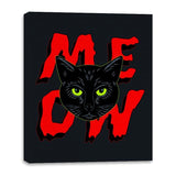 MEOW Cat - Canvas Wraps Canvas Wraps RIPT Apparel 16x20 / Black
