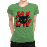 MEOW Cat - Womens Premium T-Shirts RIPT Apparel Small / Kelly