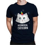 Meowgical Caticorn - Mens Premium T-Shirts RIPT Apparel Small / Midnight Navy