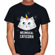 Meowgical Caticorn - Mens T-Shirts RIPT Apparel Small / Black
