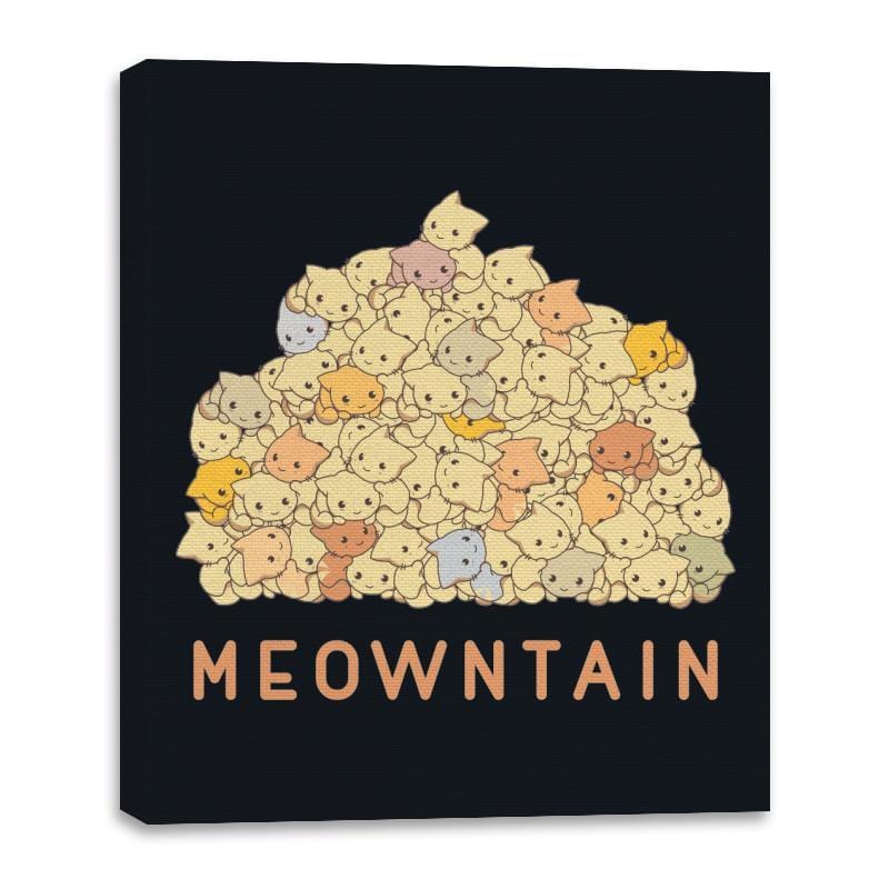 Meowntaintop - Canvas Wraps Canvas Wraps RIPT Apparel 16x20 / Black