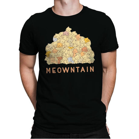 Meowntaintop - Mens Premium T-Shirts RIPT Apparel Small / Black
