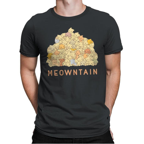 Meowntaintop - Mens Premium T-Shirts RIPT Apparel Small / Heavy Metal