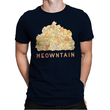 Meowntaintop - Mens Premium T-Shirts RIPT Apparel Small / Midnight Navy