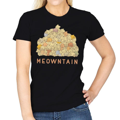 Meowntaintop - Womens T-Shirts RIPT Apparel Small / Black
