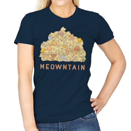 Meowntaintop - Womens T-Shirts RIPT Apparel Small / Navy