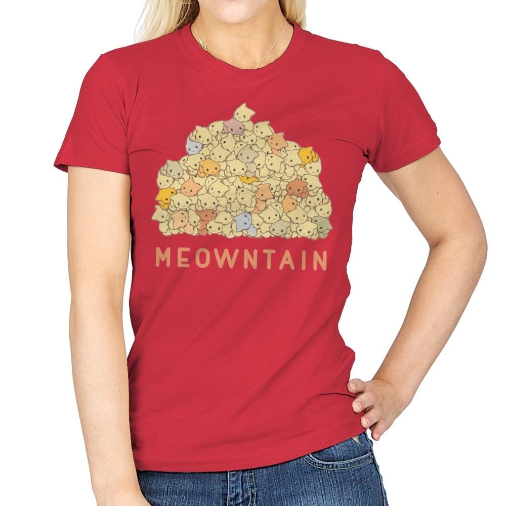 Meowntaintop - Womens T-Shirts RIPT Apparel Small / Red