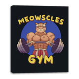 Meowscles Gym - Canvas Wraps Canvas Wraps RIPT Apparel 16x20 / Black
