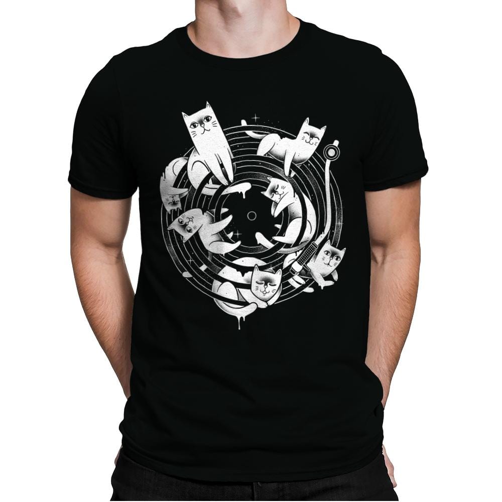 Meowsical - Mens Premium T-Shirts RIPT Apparel Small / Black