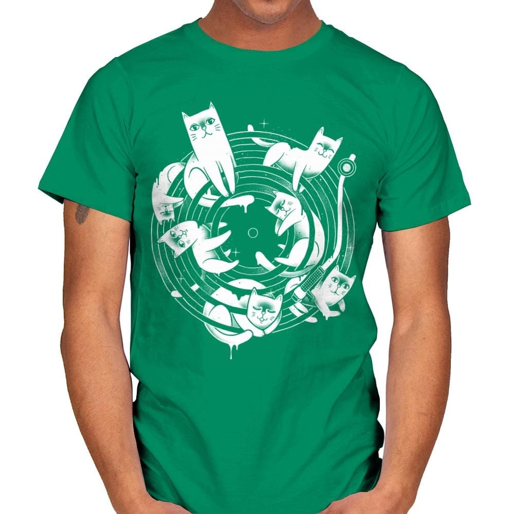 Meowsical - Mens T-Shirts RIPT Apparel Small / Kelly