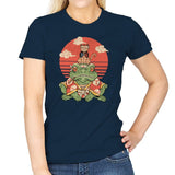 Meowster and Big Brother Croaker - Womens T-Shirts RIPT Apparel Small / Navy