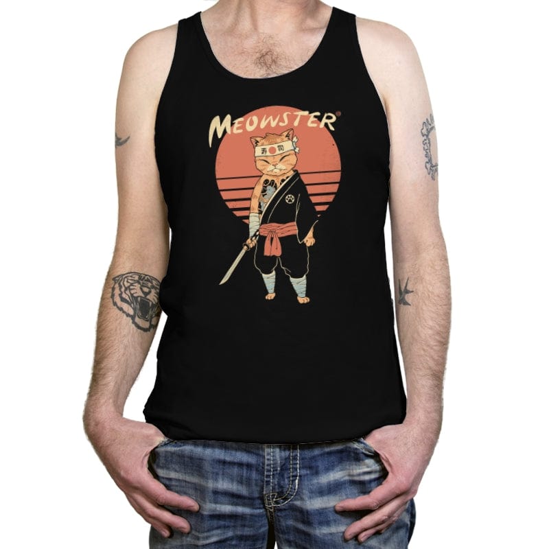 Meowster Awakens - Tanktop Tanktop RIPT Apparel X-Small / Black