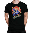 Meowster Skater I - Mens Premium T-Shirts RIPT Apparel Small / Black