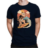 Meowster Surfer - Mens Premium T-Shirts RIPT Apparel Small / Midnight Navy
