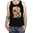 Meowster Surfer - Tanktop Tanktop RIPT Apparel X-Small / Black