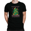 Meowy christmas - Ugly holiday - Mens Premium T-Shirts RIPT Apparel Small / Black