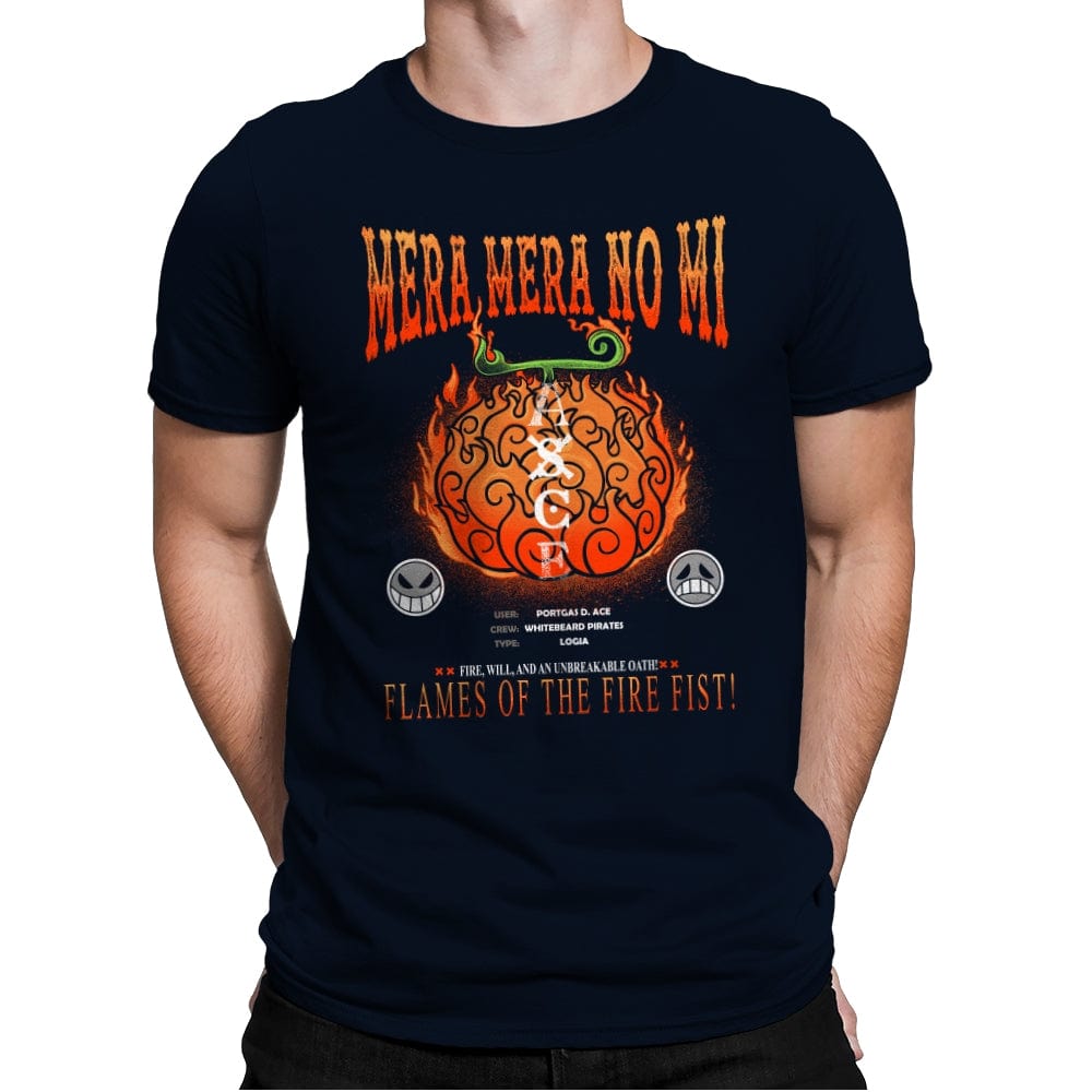 Mera Mera No Mi Devil Fruit - Mens Premium T-Shirts RIPT Apparel Small / Midnight Navy