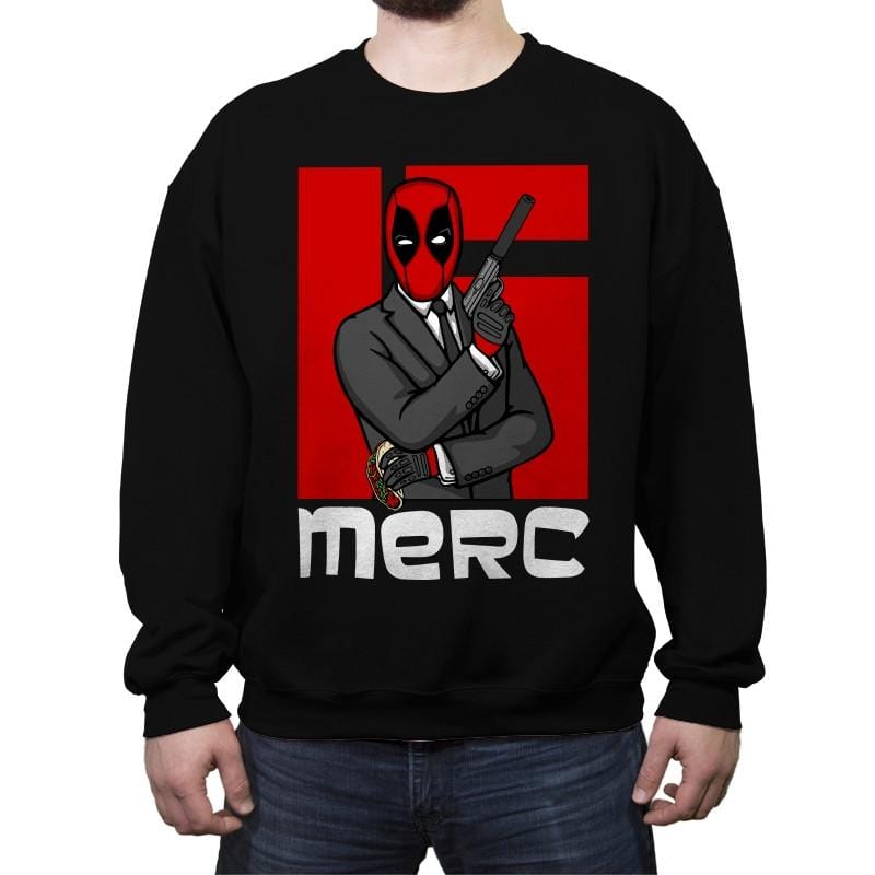 Merc Archer - Crew Neck Sweatshirt Crew Neck Sweatshirt RIPT Apparel Small / Black
