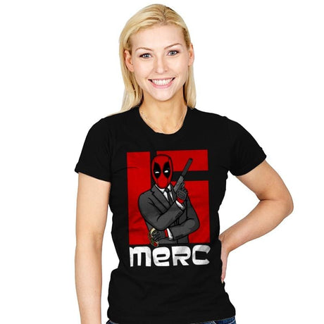 Merc Archer - Womens T-Shirts RIPT Apparel Small / Black