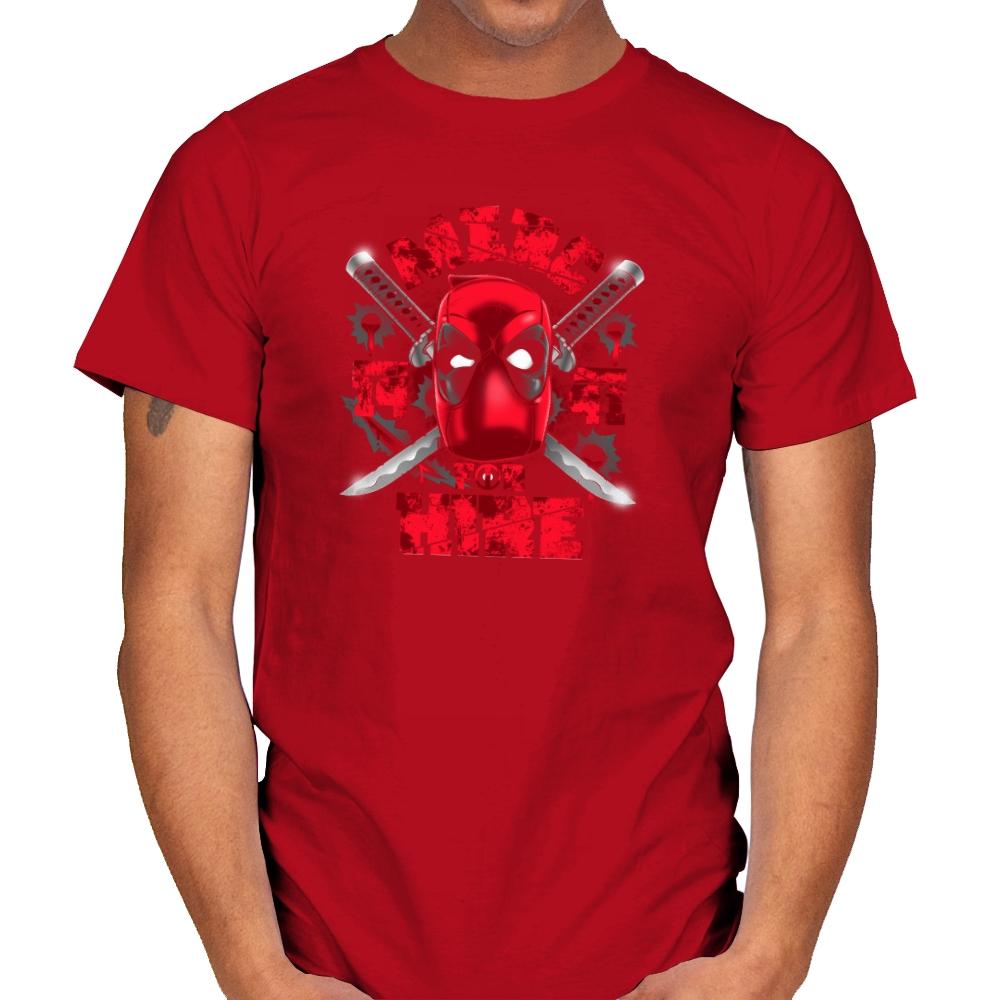 Merc for Hire Exclusive - Mens T-Shirts RIPT Apparel Small / Red