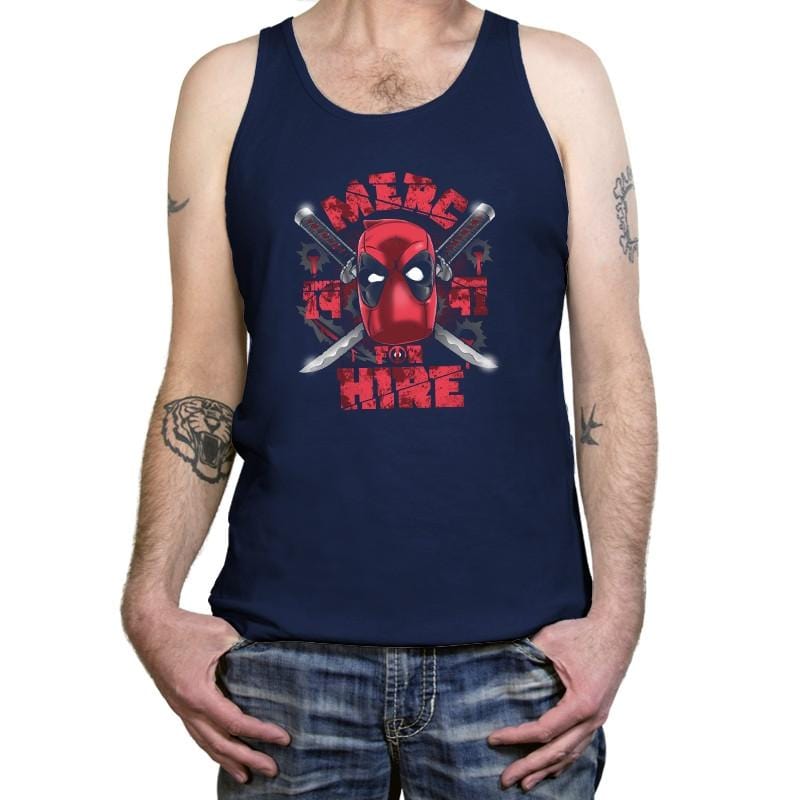 Merc for Hire Exclusive - Tanktop Tanktop RIPT Apparel X-Small / Navy