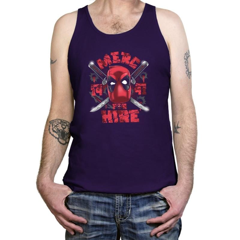 Merc for Hire Exclusive - Tanktop Tanktop RIPT Apparel X-Small / Team Purple