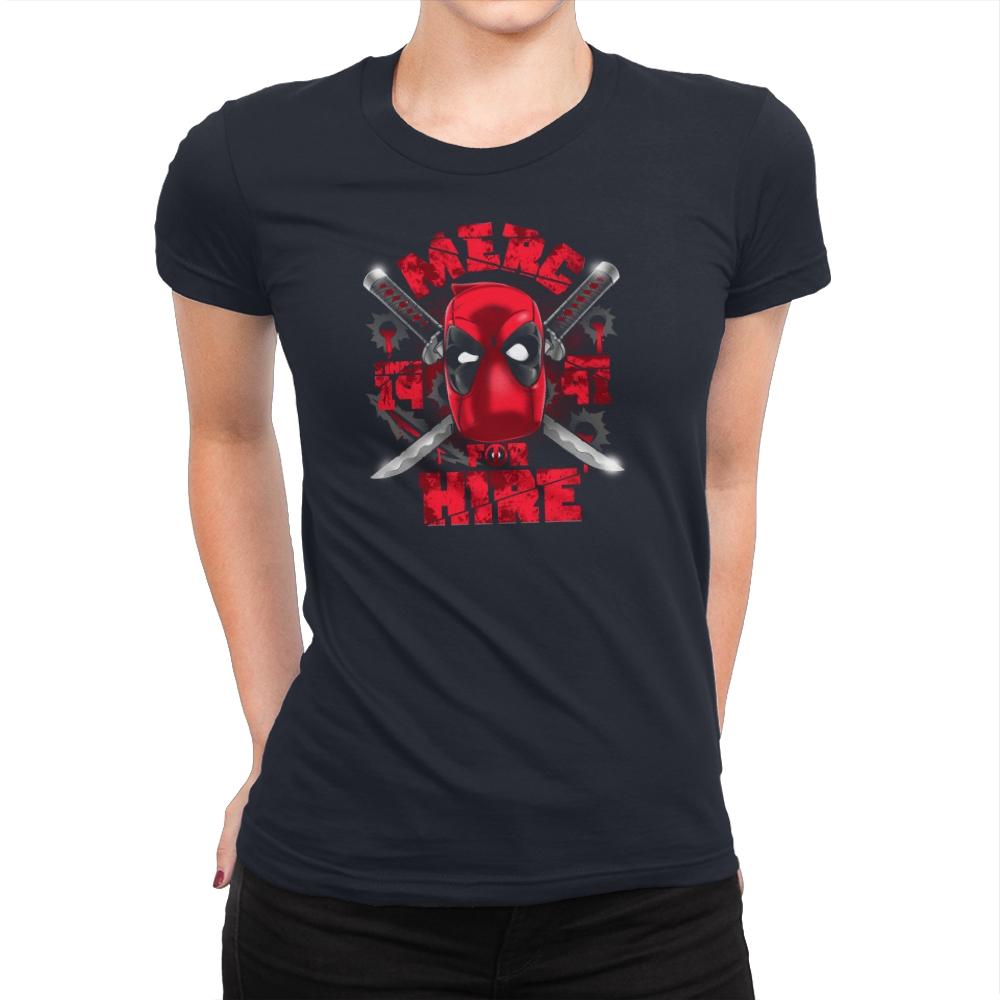 Merc for Hire Exclusive - Womens Premium T-Shirts RIPT Apparel Small / Midnight Navy