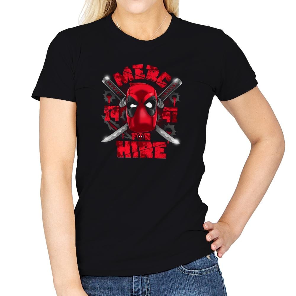 Merc for Hire Exclusive - Womens T-Shirts RIPT Apparel Small / Black