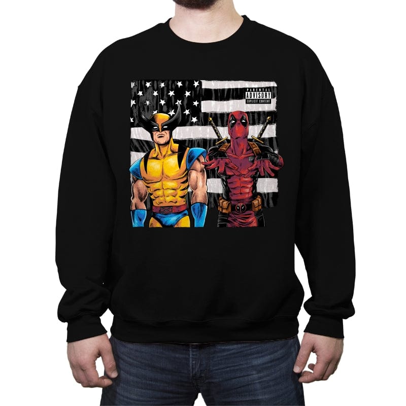 Merconia - Crew Neck Sweatshirt Crew Neck Sweatshirt RIPT Apparel Small / Black