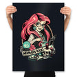 Mermaids Rock!! - Prints Posters RIPT Apparel 18x24 / Black