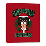 Merry Buttmas - Canvas Wraps Canvas Wraps RIPT Apparel 16x20 / Red