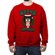 Merry Buttmas - Crew Neck Sweatshirt Crew Neck Sweatshirt RIPT Apparel Small / Red