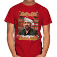 Merry Cagemas (and Happy Nic Year)! - Mens T-Shirts RIPT Apparel Small / Red