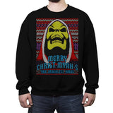 Merry Christ-Myah-s! - Ugly Holiday - Crew Neck Sweatshirt Crew Neck Sweatshirt RIPT Apparel Small / Black