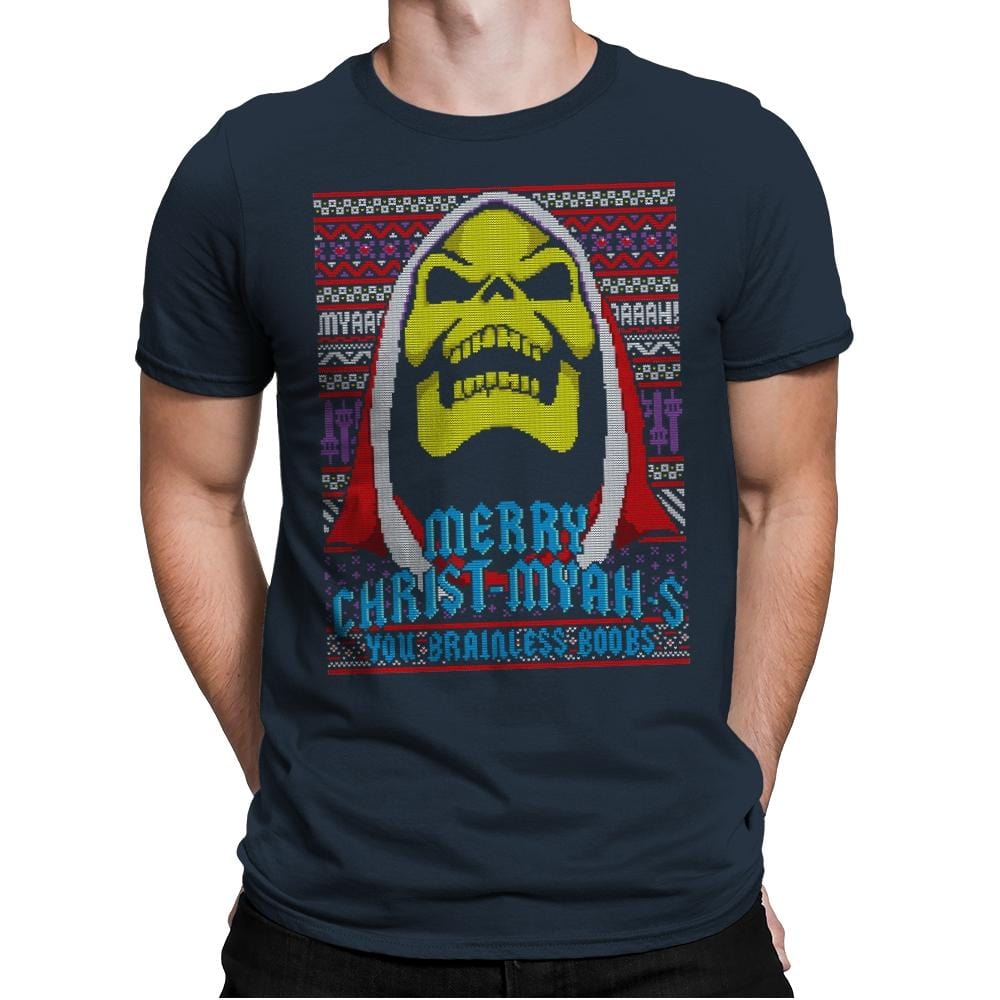 Merry Christ-Myah-s! - Ugly Holiday - Mens Premium T-Shirts RIPT Apparel Small / Indigo