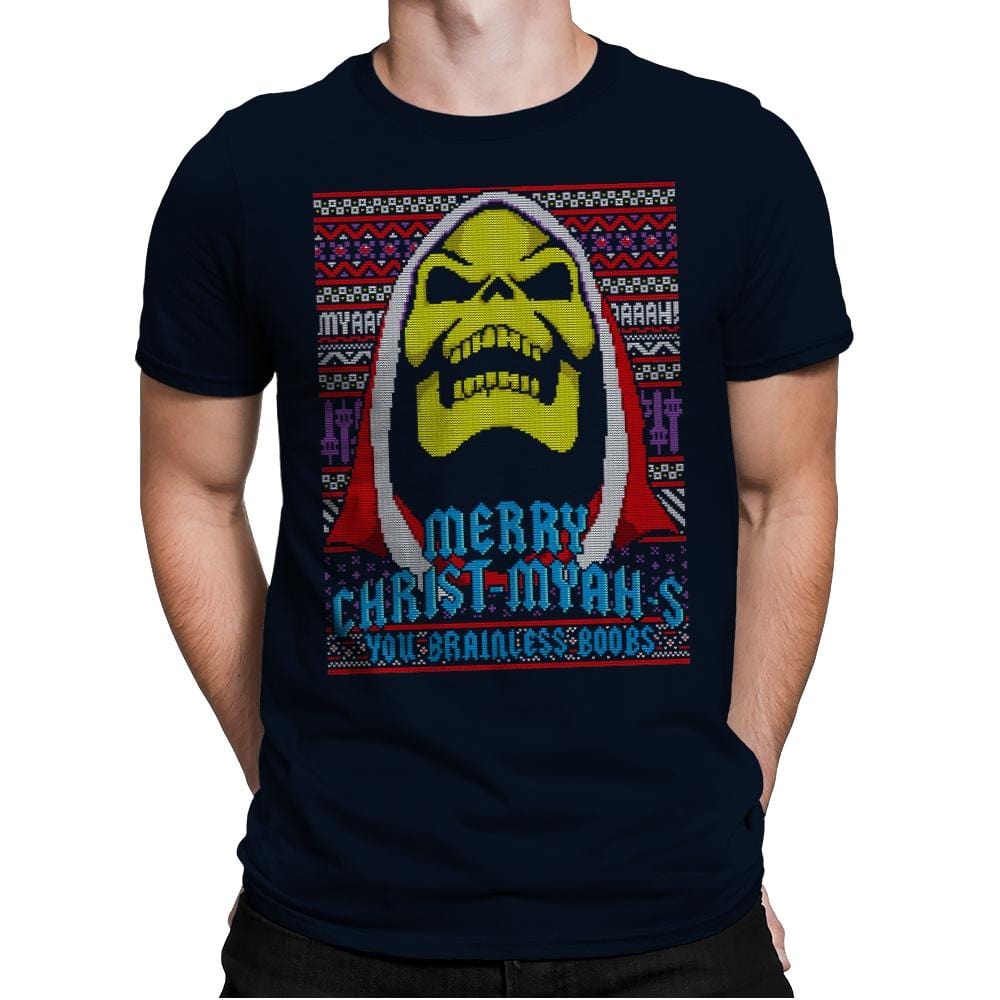 Merry Christ-Myah-s! - Ugly Holiday - Mens Premium T-Shirts RIPT Apparel Small / Midnight Navy