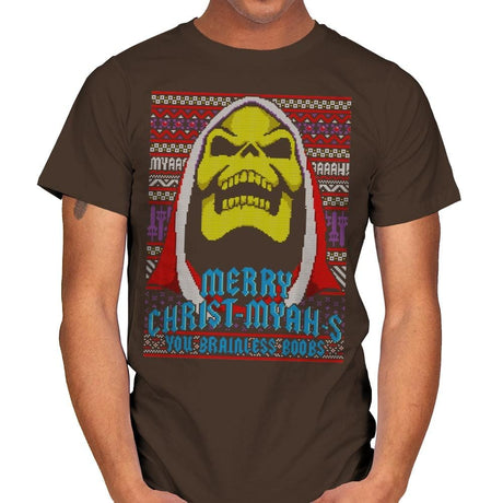 Merry Christ-Myah-s! - Ugly Holiday - Mens T-Shirts RIPT Apparel Small / Dark Chocolate