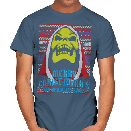 Merry Christ-Myah-s! - Ugly Holiday - Mens T-Shirts RIPT Apparel Small / Indigo Blue