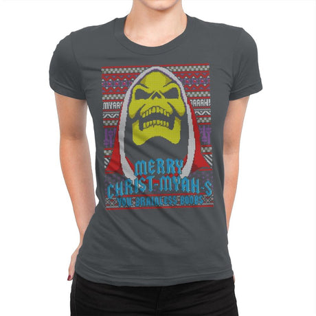 Merry Christ-Myah-s! - Ugly Holiday - Womens Premium T-Shirts RIPT Apparel Small / Heavy Metal