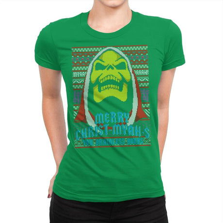 Merry Christ-Myah-s! - Ugly Holiday - Womens Premium T-Shirts RIPT Apparel Small / Kelly Green