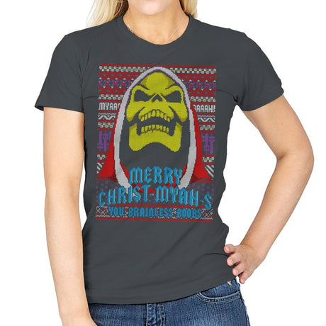 Merry Christ-Myah-s! - Ugly Holiday - Womens T-Shirts RIPT Apparel Small / Charcoal