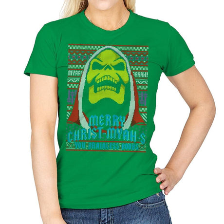 Merry Christ-Myah-s! - Ugly Holiday - Womens T-Shirts RIPT Apparel Small / Irish Green
