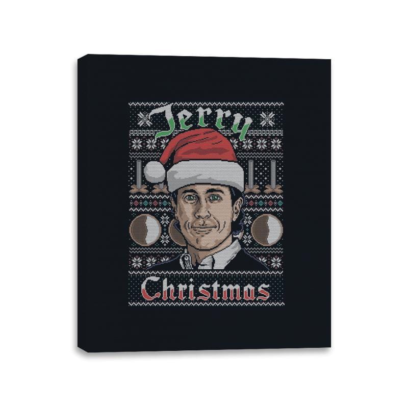 Merry Jerry Christmas - Canvas Wraps Canvas Wraps RIPT Apparel 11x14 / Black
