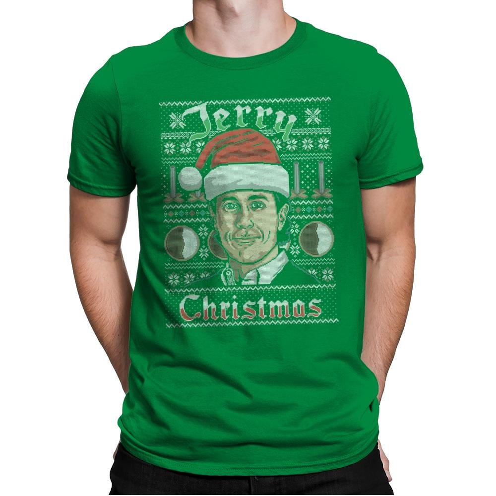 Merry Jerry Christmas - Mens Premium T-Shirts RIPT Apparel Small / Kelly