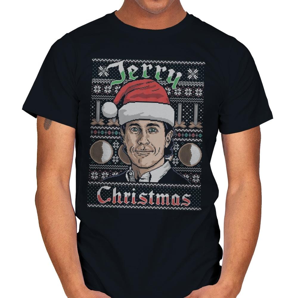 Merry Jerry Christmas - Mens T-Shirts RIPT Apparel Small / Black